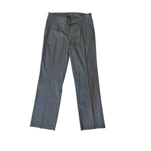 EILEEN FISHER Women's Linen Blend Straight Wide Leg Size 10‎ High Waist Career